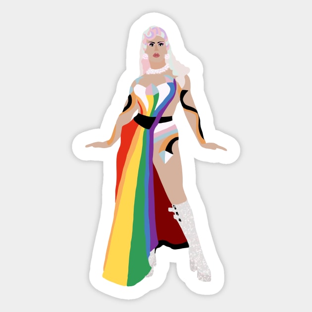 Ella Vaday Drag Queen Sticker by rachaelthegreat